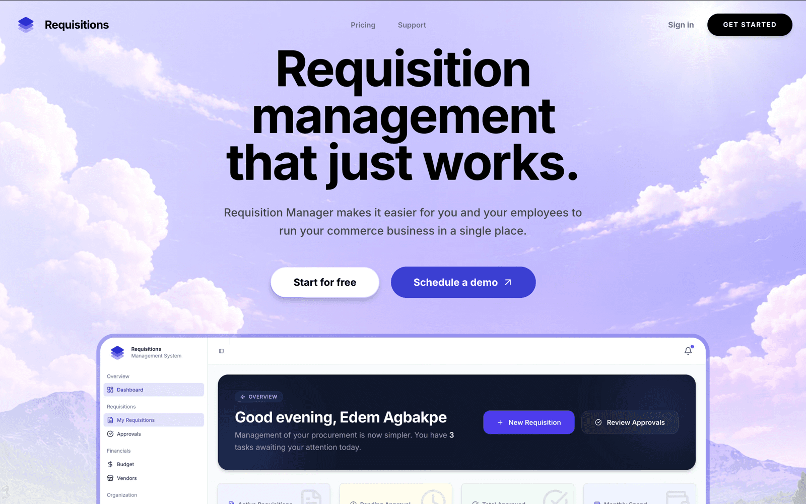Requisition
